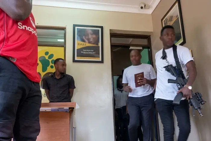 Political analyst Charles Rwomushana arrested at Radio Simba